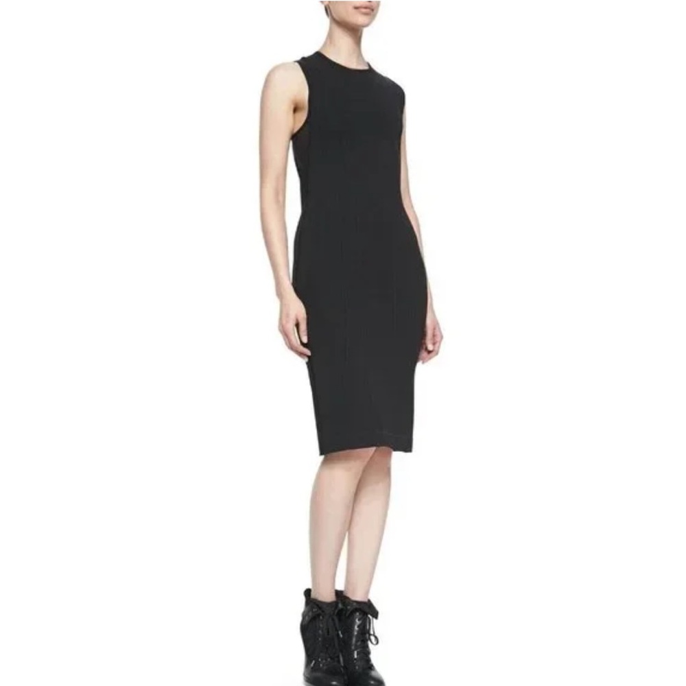 Rag & Bone Black Tara Lace-Up-Back Sleeveless Dress, Size 4